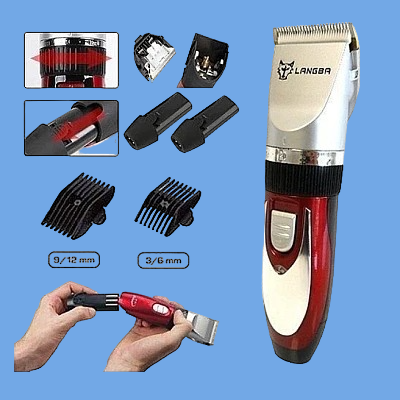 Masina de tuns animale, baterii, cutite ceramice PETU 8188